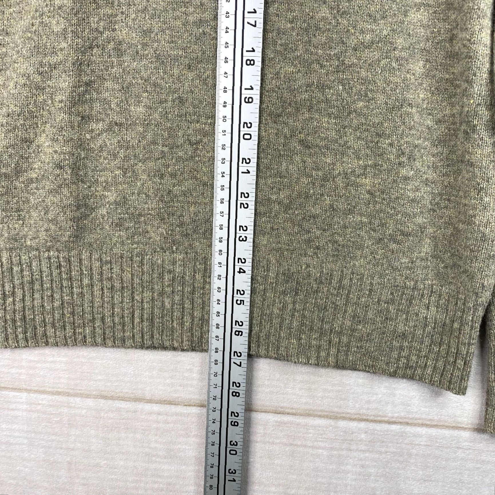 J.Crew J.CREW Mens Sweater M Green Heather 100% Lambswool Shawl Collar Pullover Size M Wool Knit Pullover Casual 90s Preppy Mens Size US M / EU 48-50 / 2 - 7 Thumbnail