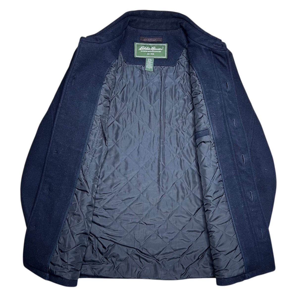 Eddie Bauer Eddie Bauer Wool Navy Blue Mackinaw Button Closure Jacket Size US S / EU 44-46 / 1 - 2 Thumbnail