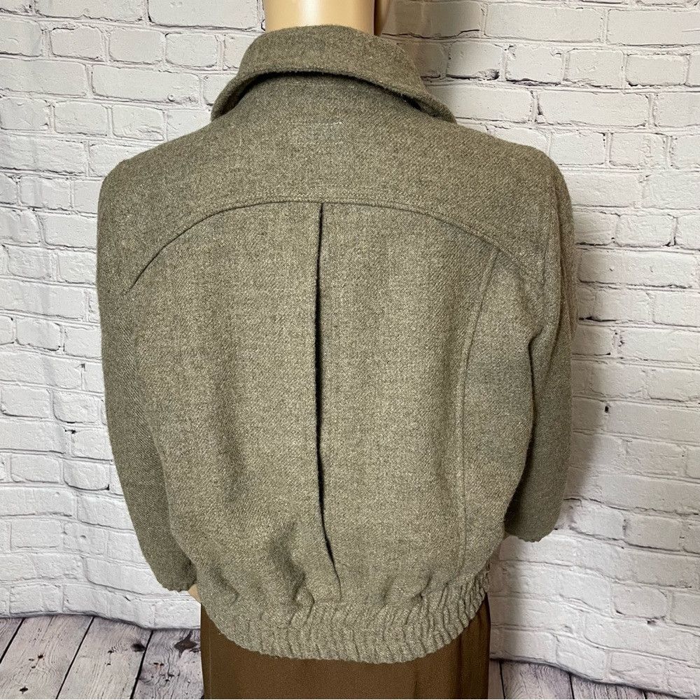 Other Vintage Moto Wool Blend 3/4 Sleeve Jacket Size 6 Size M / US 6-8 / IT 42-44 - 4 Thumbnail