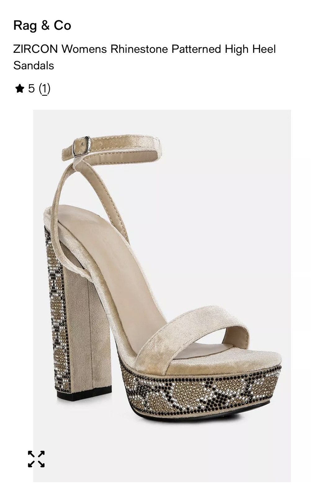 Other Rhinestone platform sandals Size US 10 / IT 40 - 2 Thumbnail