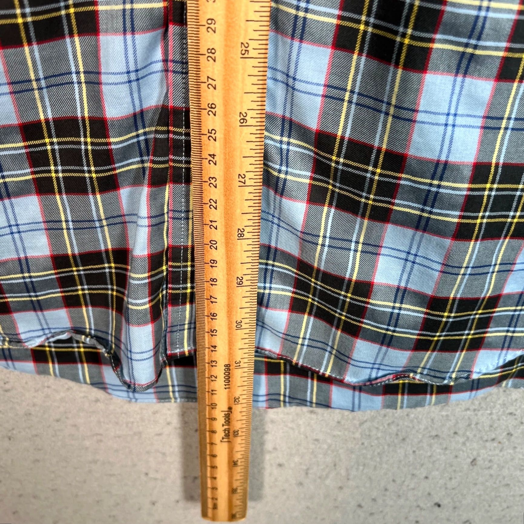 Vintage L.L.Bean Mens Large Button-Down Shirt U.S. Air Force Tartan Plaid 100% Cotton Size US L / EU 52-54 / 3 - 5 Thumbnail