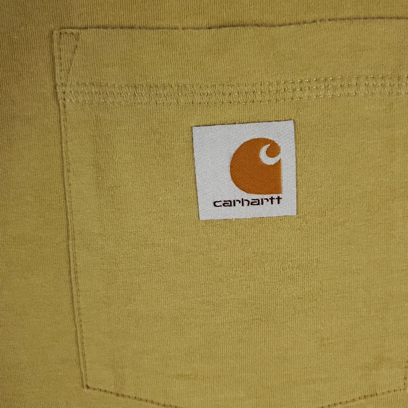 Carhartt Carhartt T Shirt Mens 2XL Beige Pocket Work Short Sleeve Crew Neck Logo Stained Vintage: No Size US XXL / EU 58 / 5 - 2 Thumbnail