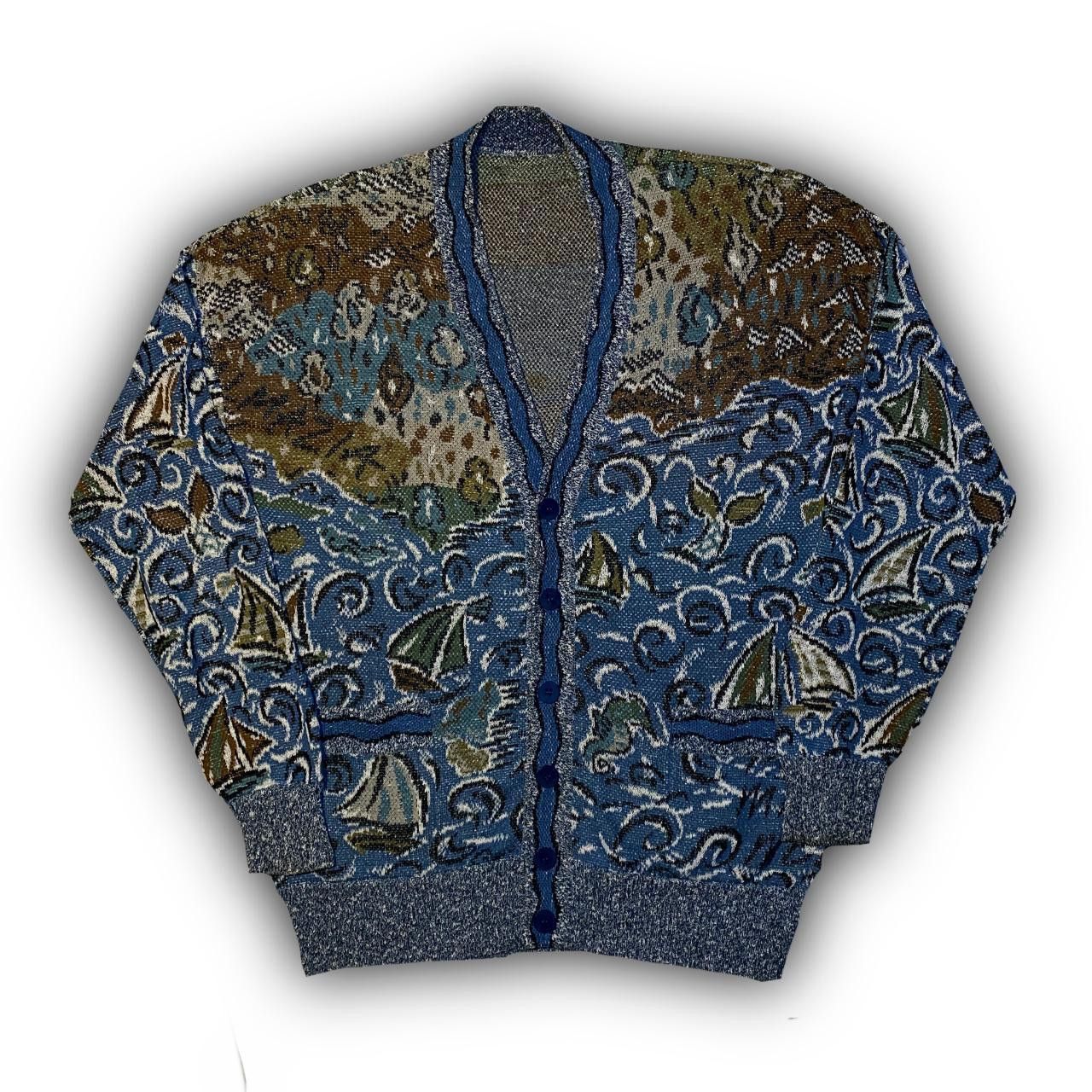 Missoni Made In Italy Missoni Womens Cardigan Map of Italy Size M / US 6-8 / IT 42-44 - 1 Thumbnail