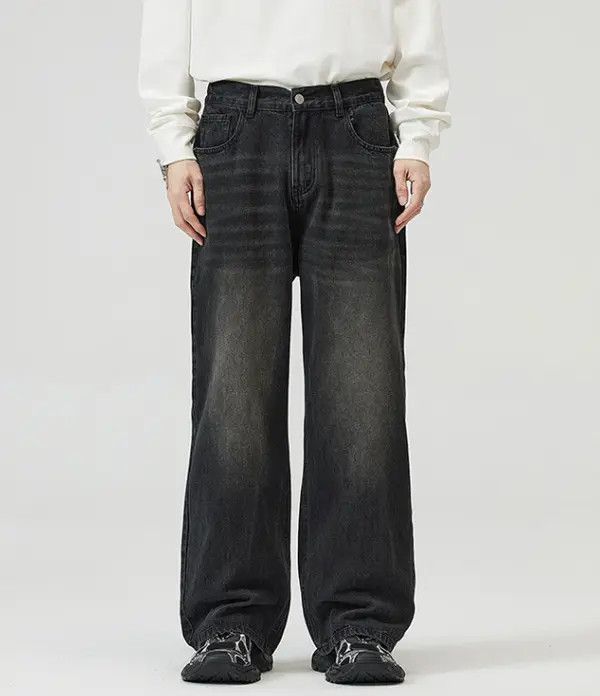 Japanese Brand Mizuki x Mina Distressed loose wide-leg washed baggy jeans Size US 32 / EU 48 - 7 Thumbnail