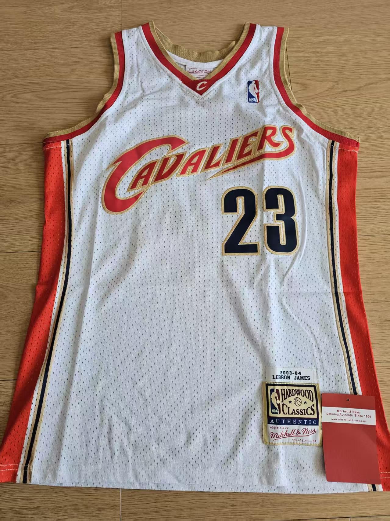 NBA 2003 2004 Cleveland Cavaliers #23 LeBron James Jersey Size US XL / EU 56 / 4 - 1 Thumbnail