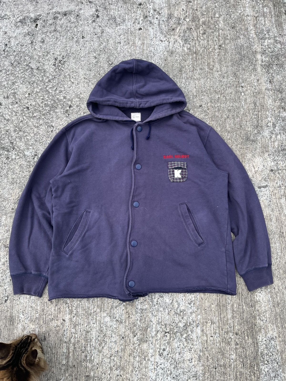 Karl Helmut Karl Helmut Pocket Patches Distressed Hoodie Size US M / EU 48-50 / 2 - 10 Thumbnail