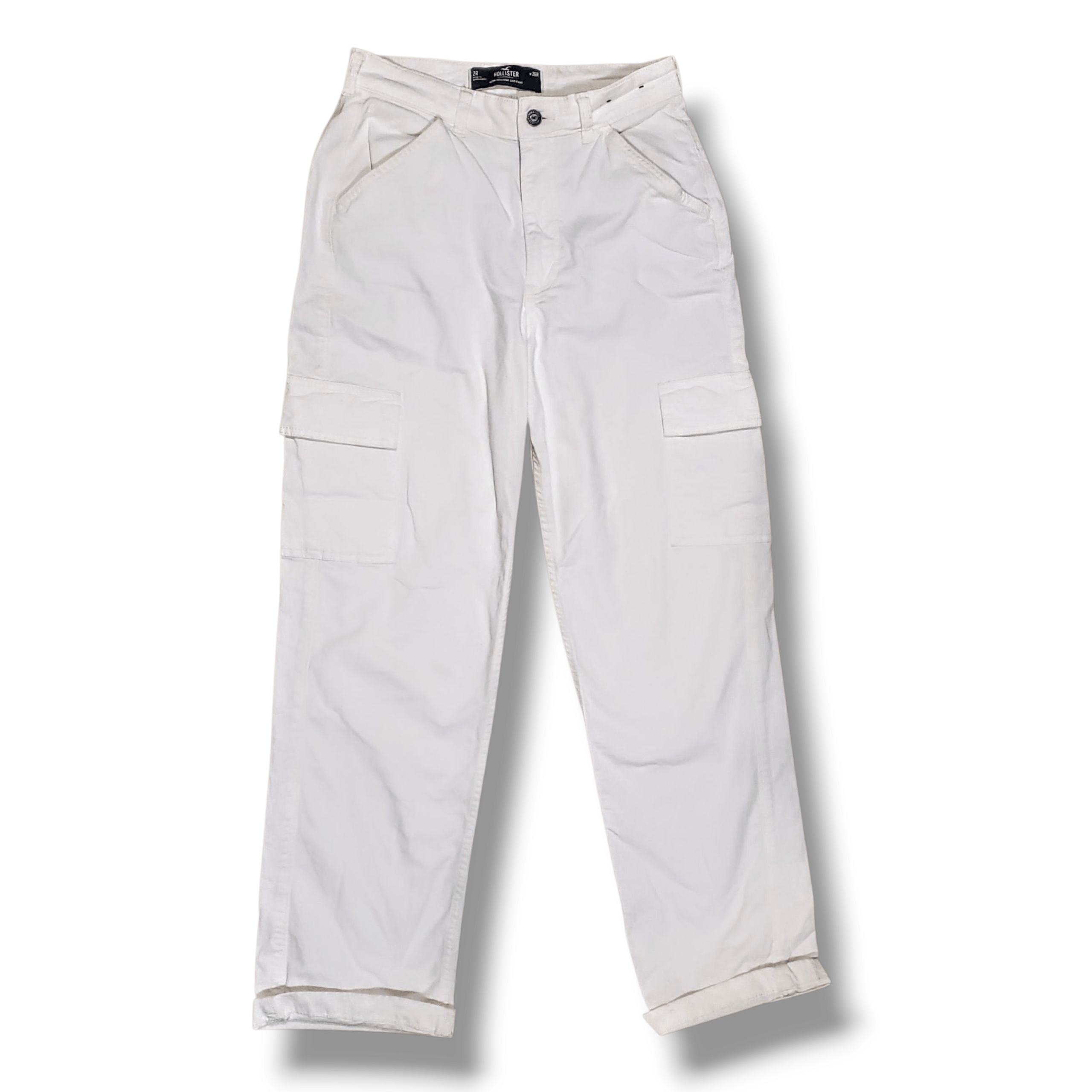 Hollister Hollister Size 2 PRISTINE White High-Rise DAD PANTS Winter Size 27" / US 4 / IT 40 - 1 Thumbnail