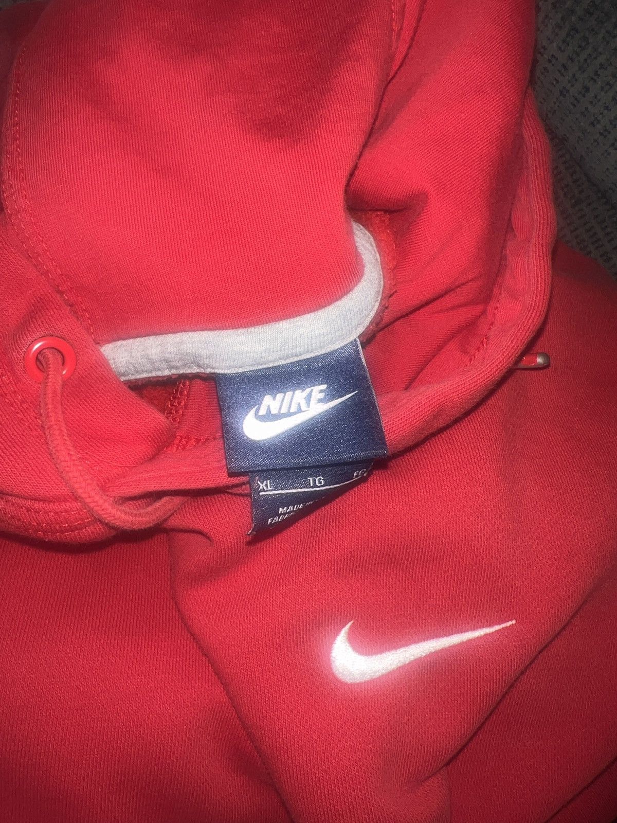 Nike Nike Logo Draw-String Hoodie Size US XL / EU 56 / 4 - 6 Thumbnail