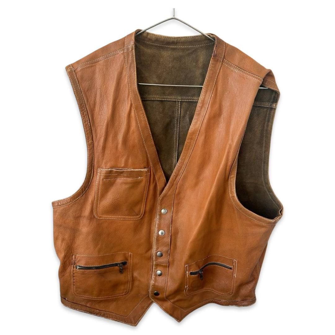 Leather Leather vest #295 Size US M / EU 48-50 / 2 - 1 Thumbnail