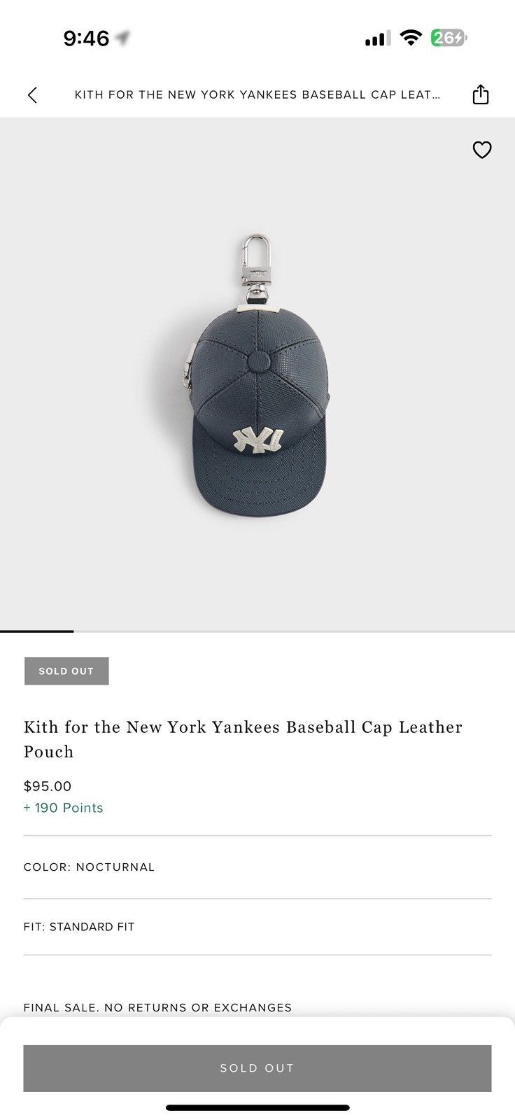 Kith × New York Yankees Kith x New York Yankees Baseball Cap Leather Pouch Size ONE SIZE - 11 Thumbnail