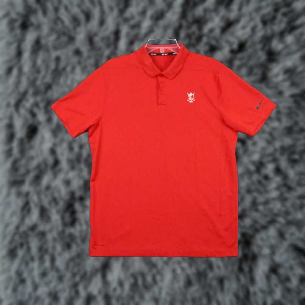 Nike Nike Golf Dri Fit Polo Shirt L Men Red Black Swoosh Polo Shirt Mens Nike Golf DRi-Fit Red Black Swoosh Size US L / EU 52-54 / 3 - 1 Thumbnail