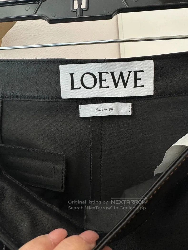 Loewe Loewe Leather Pants with Button Details . Size US 30 / EU 46 - 2 Thumbnail