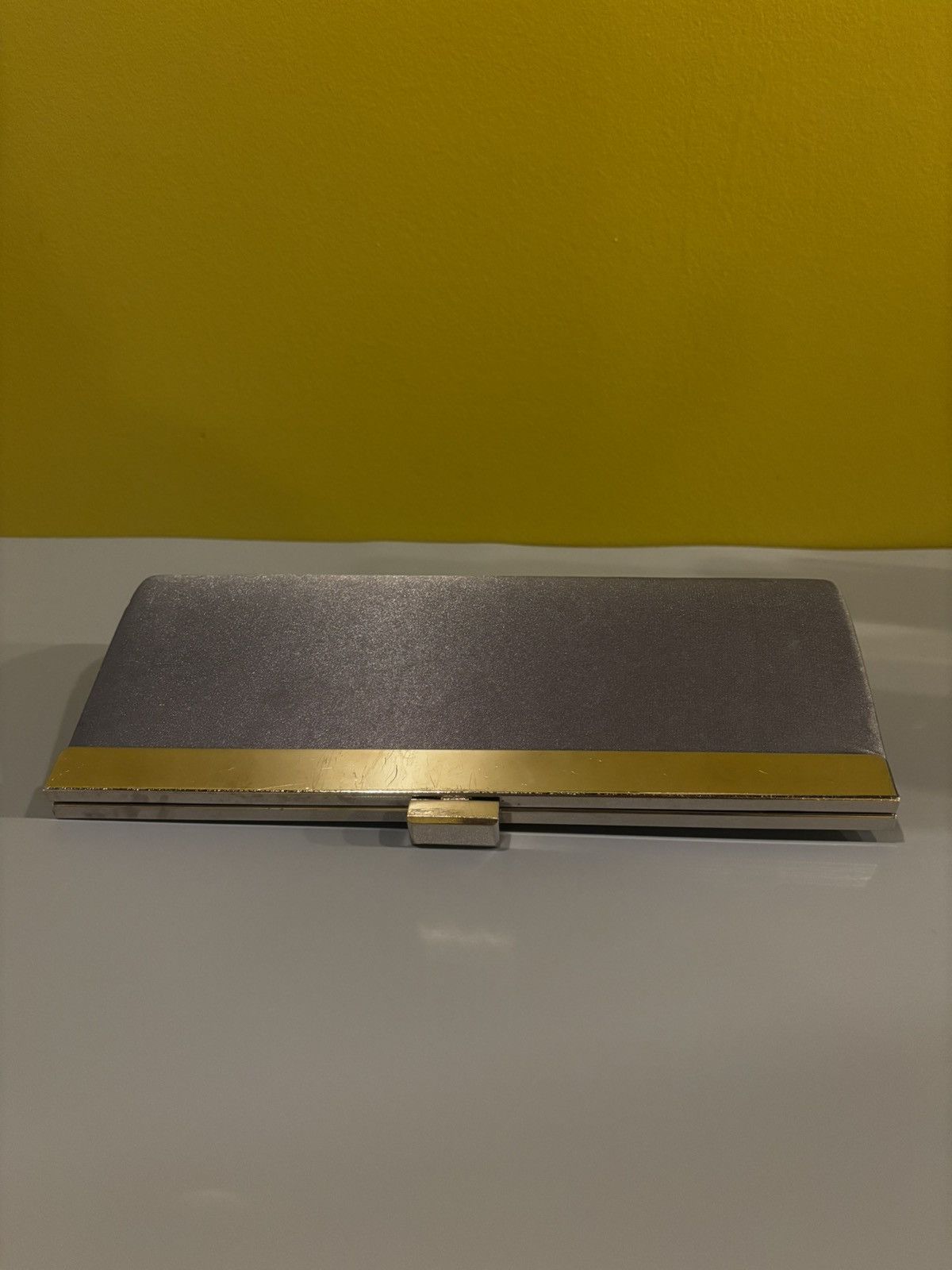 Other Gray, silver clutch0526 Size ONE SIZE - 6 Thumbnail