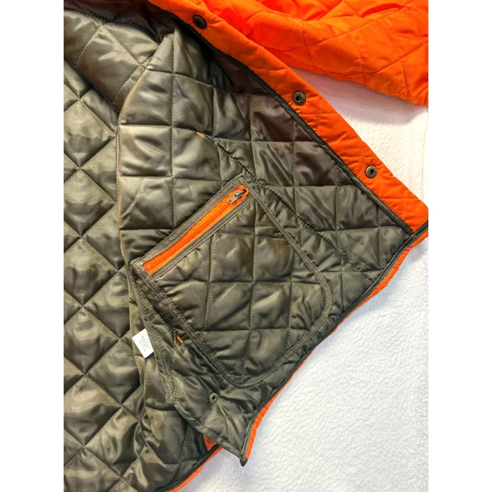 Vintage VINTAGE J. C. Penney Orange Quilted Jacket Collared Mens Large Brown Corduroy Collar Size US L / EU 52-54 / 3 - 5 Thumbnail