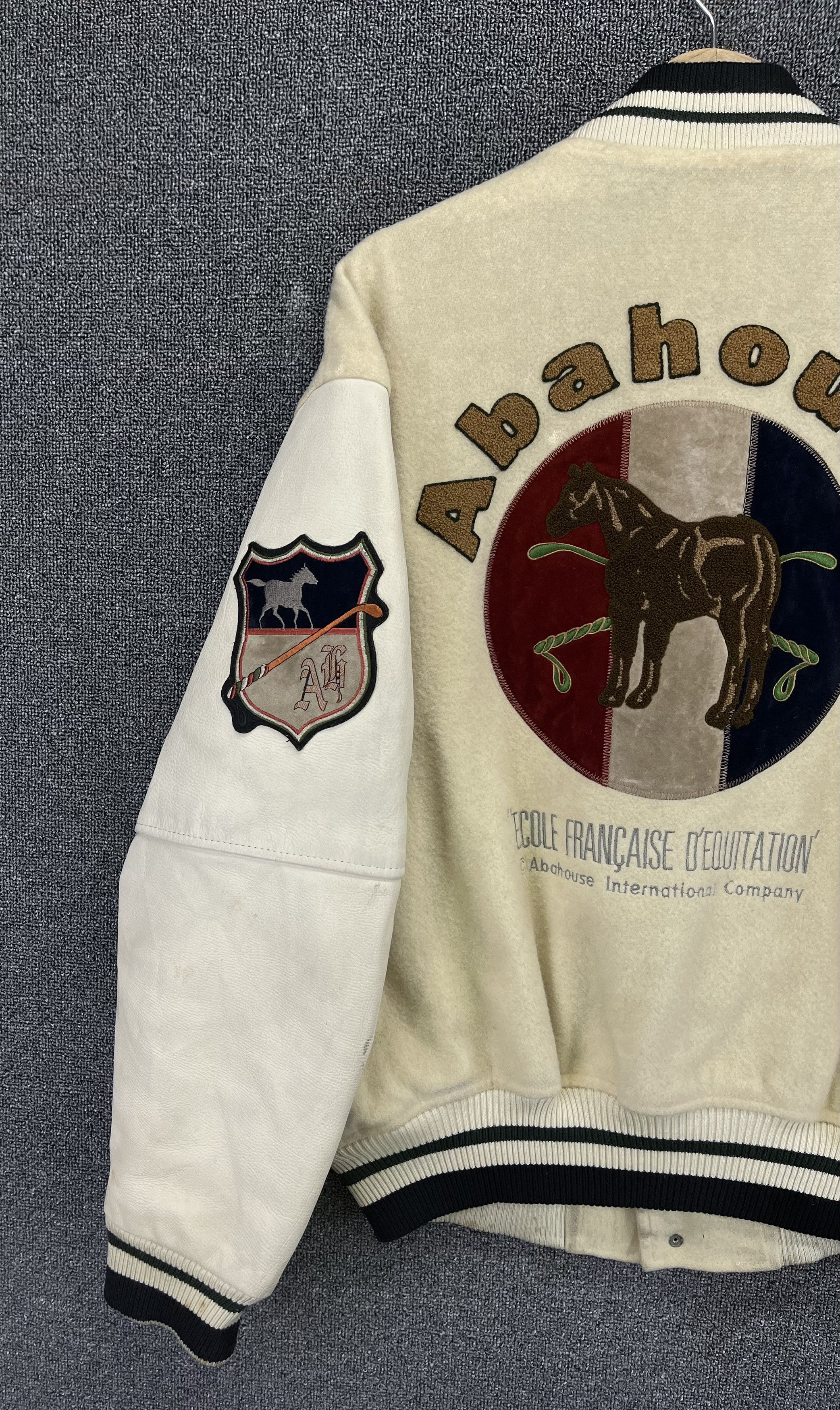 Japanese Brand Vintage Abahouse Rare Design Wool Varsity Jacket Size US M / EU 48-50 / 2 - 3 Thumbnail