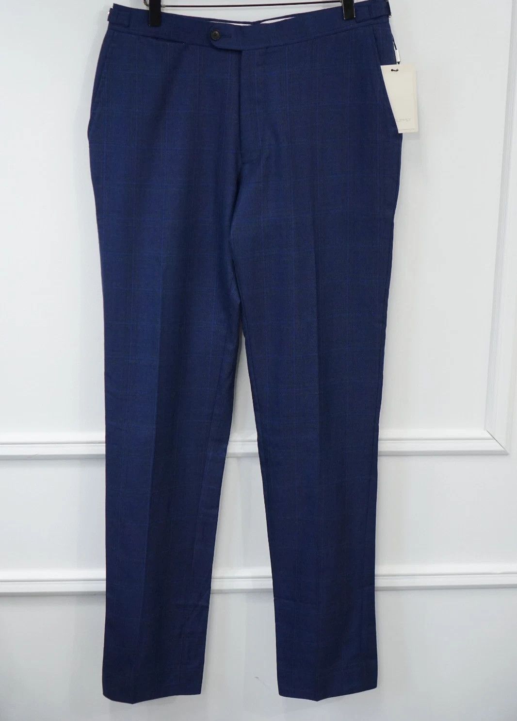 Suitsupply Men Suitsupply Pants La Spalla Navy Wool Silk & Linen US38 Size 38R - 1 Thumbnail