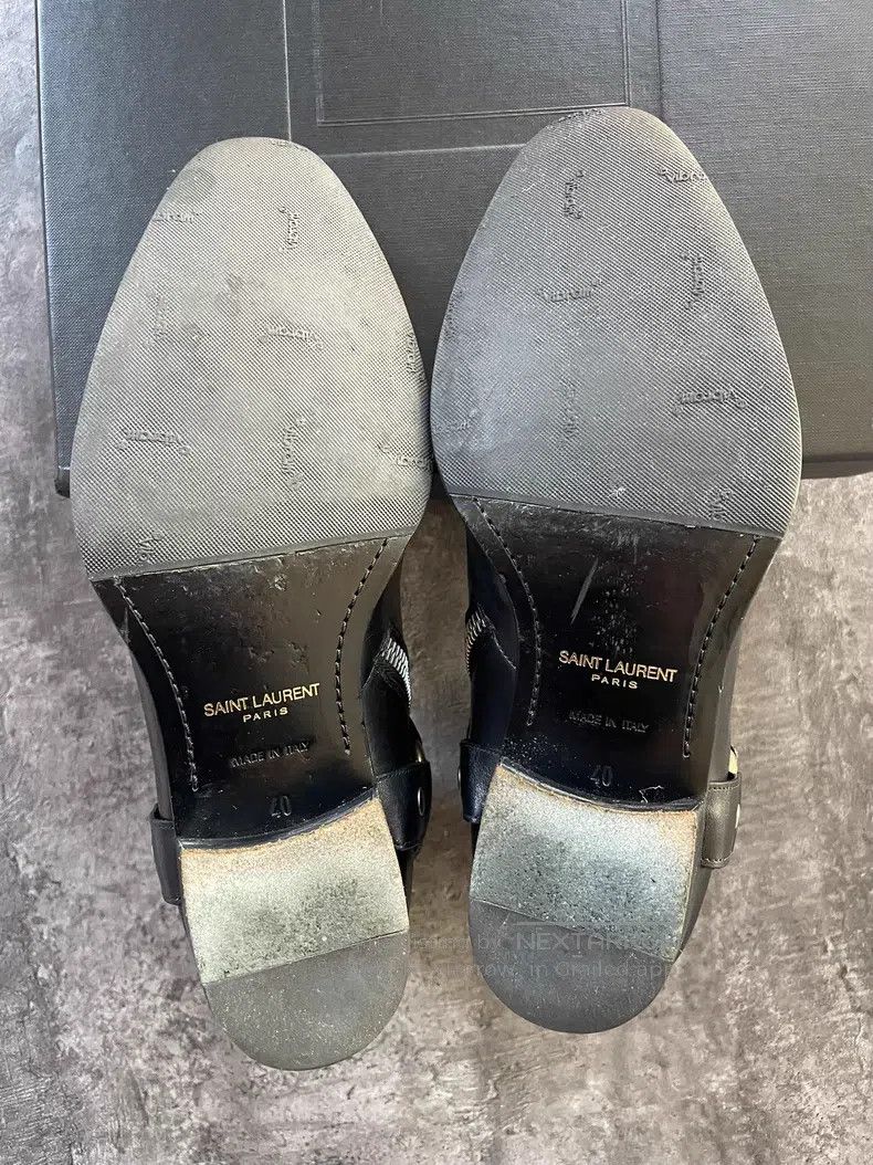 Saint Laurent Paris Saint Laurent Paris Zipper Ring Chain Chelsea Boots Size US 7 / EU 40 - 6 Thumbnail