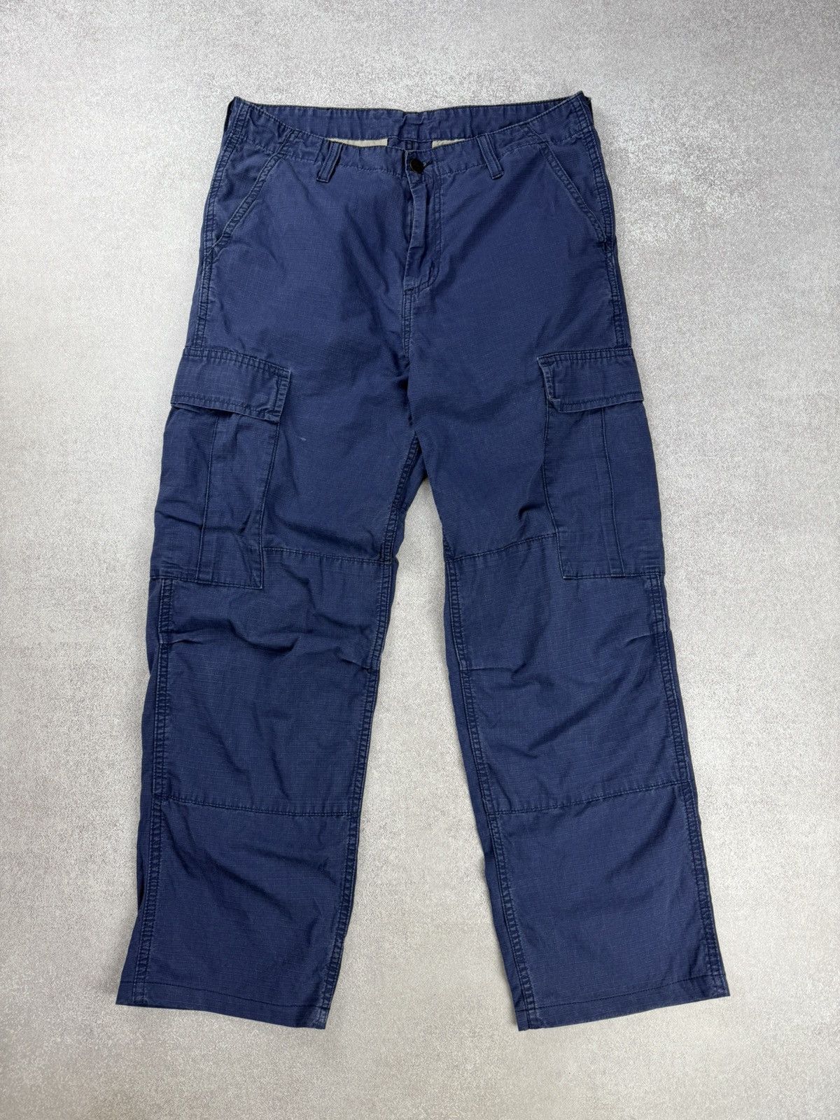 Carhartt Carhartt Blue Regular Cargo Pants Size 31x30 Size US 31 - 1 Thumbnail