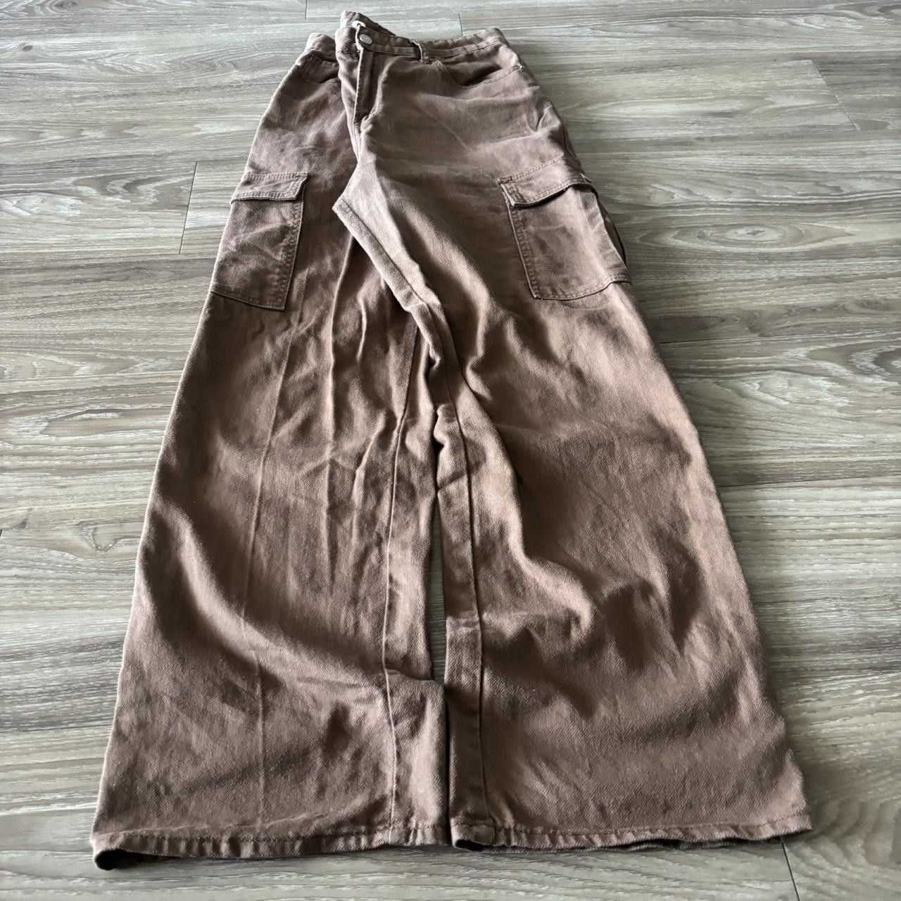 Vintage Crazy Vintage Y2K/2000s Baggy Brown Streetwear Cargo Pants! 30x31 Size US 30 / EU 46 - 3 Thumbnail