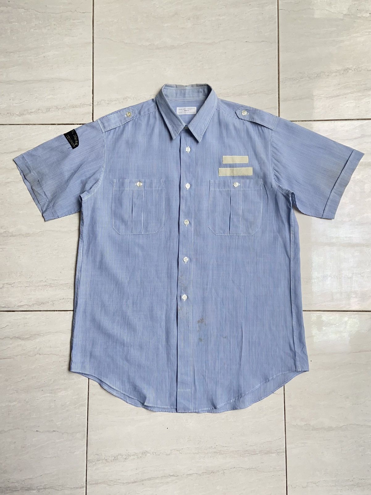 Yohji Yamamoto YOHJI YAMAMOTO Blue Striped Shirt Size US M / EU 48-50 / 2 - 6 Thumbnail