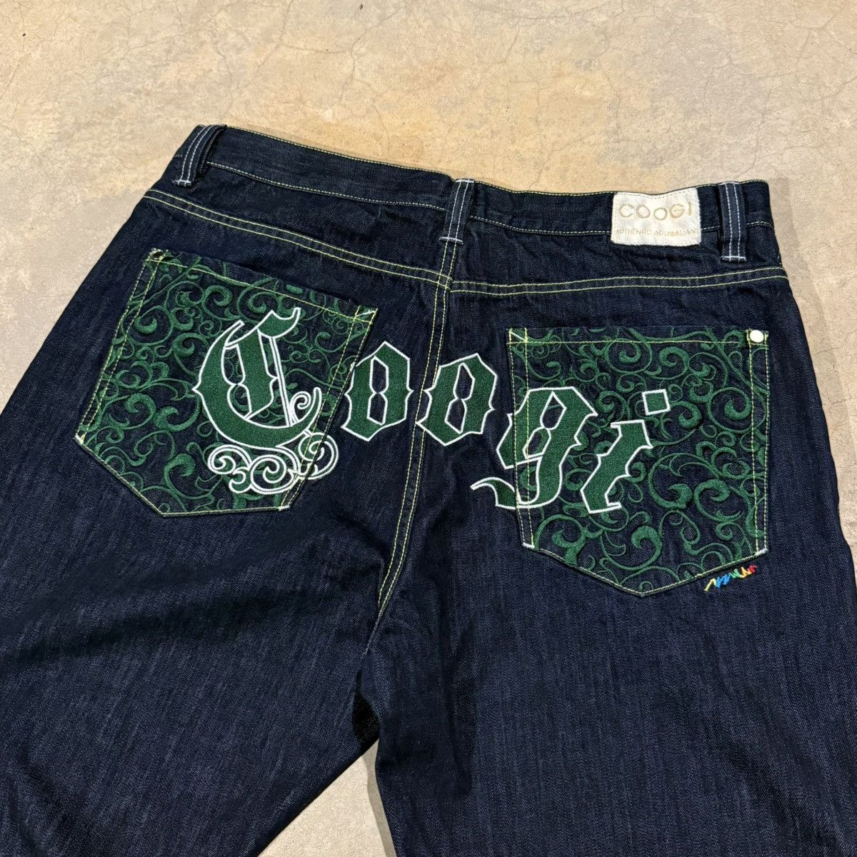Coogi 2000s Coogi Embroidered Spellout Union Jack Baggy Jeans Y2K Size US 42 / EU 58 - 7 Thumbnail