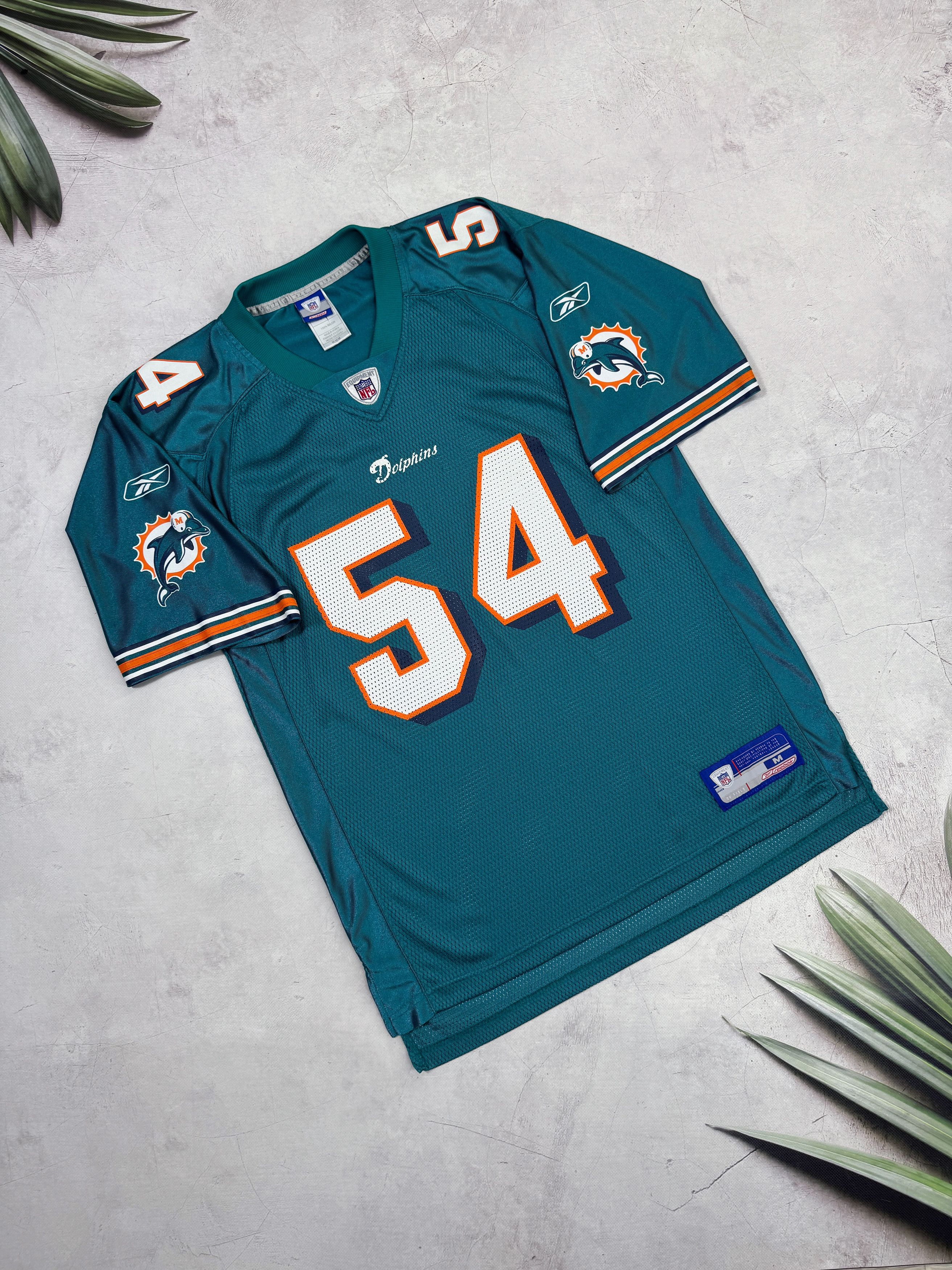 NFL Vintage Miami Dolphins NFL Jersey #54 THOMAS by Reebok Size US M / EU 48-50 / 2 - 11 Thumbnail