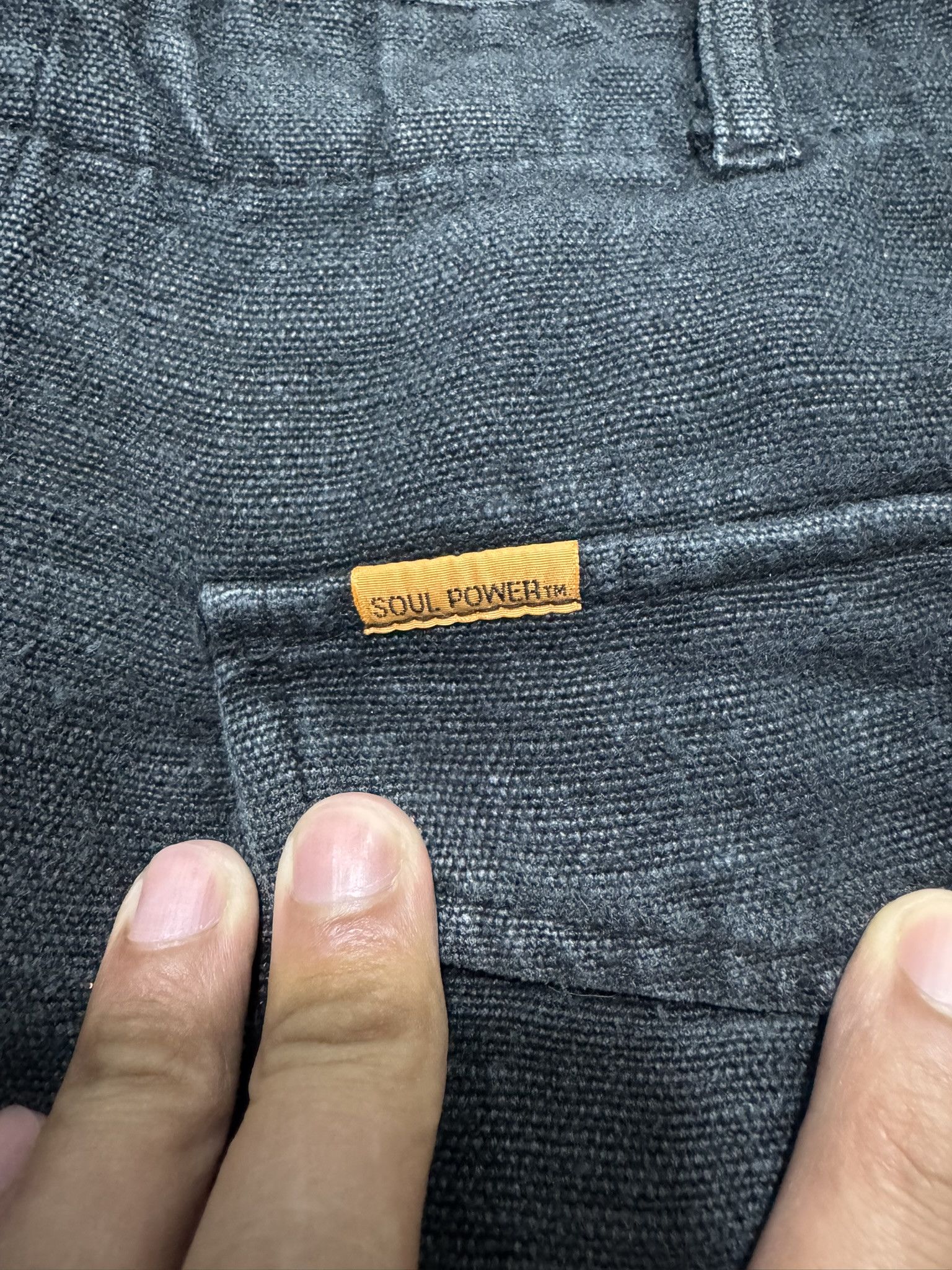 Japanese Brand × Menace Soul Power Multi Pocket Short Pants Heavy Cotton Sun Faded Size US 29 - 10 Thumbnail