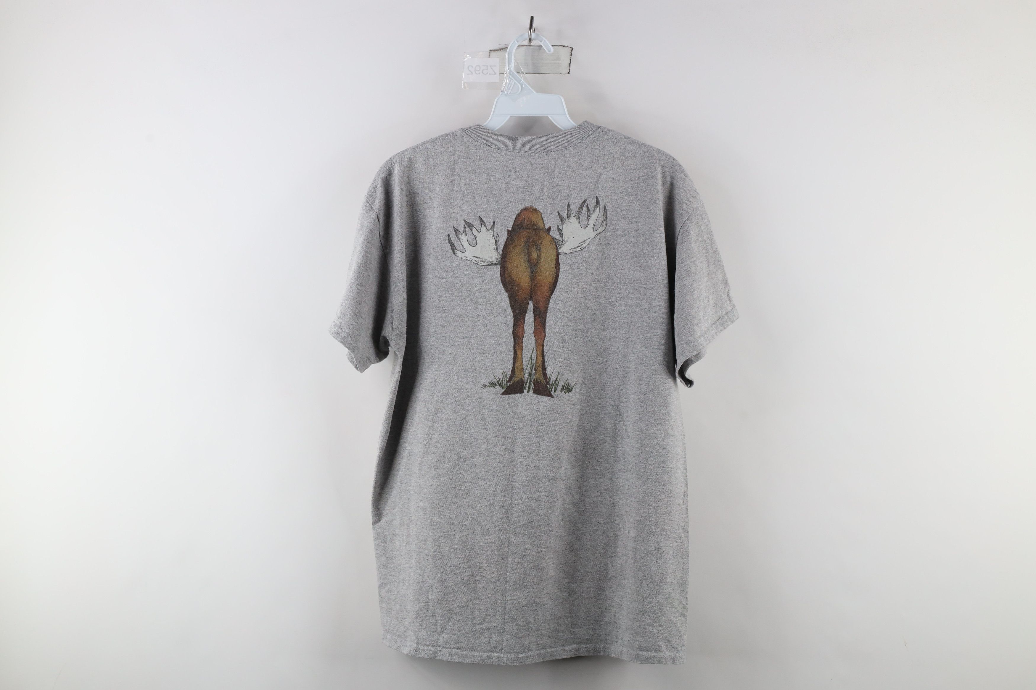 Vintage Vintage 90s Streetwear Out Alaska Moose Short Sleeve T-Shirt Size US S / EU 44-46 / 1 - 8 Thumbnail