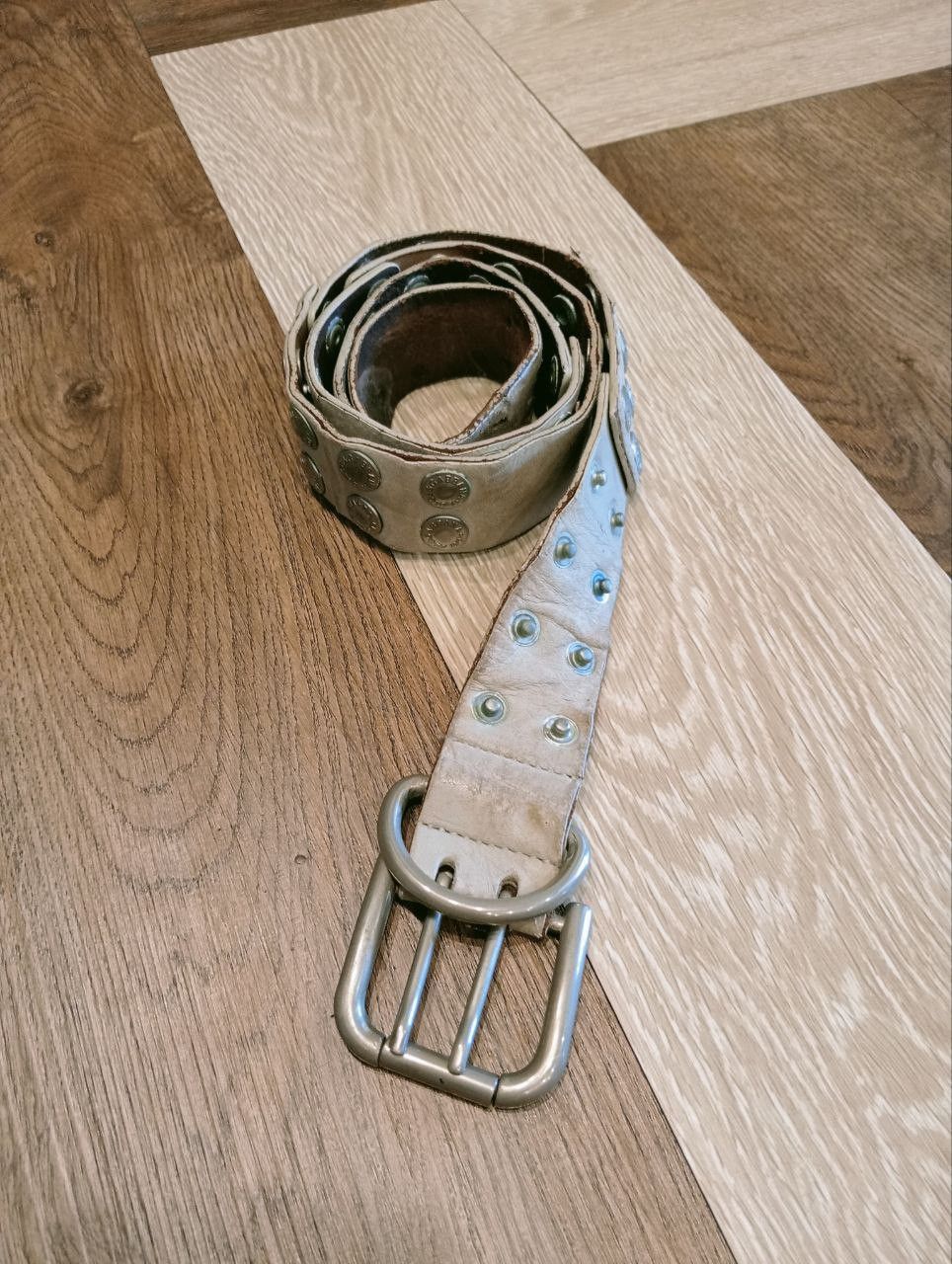 Dolce & Gabbana VINTAGE DOLCE & GABBANA VINTAGE BUTTONS LEATHER BELT Size ONE SIZE - 1 Thumbnail
