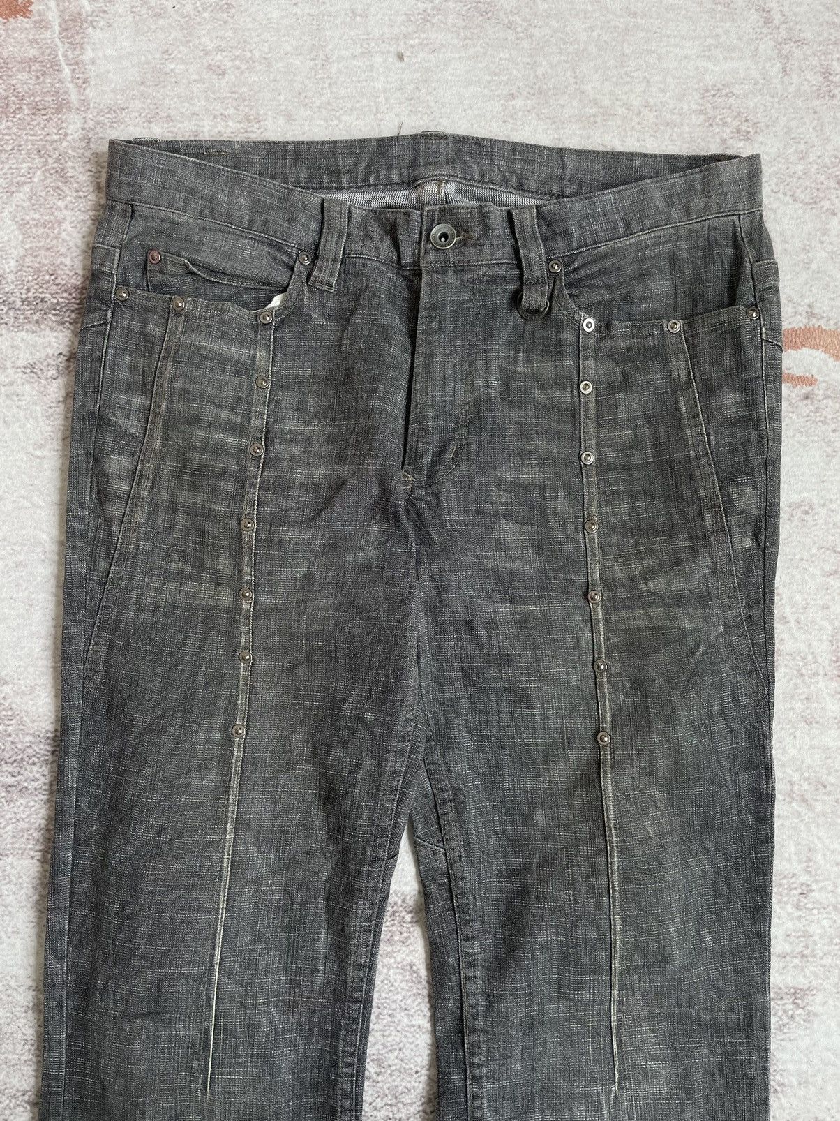 Nicole Club Vintage Y2K NCFM Studded Denim Pants Size US 33 - 3 Thumbnail
