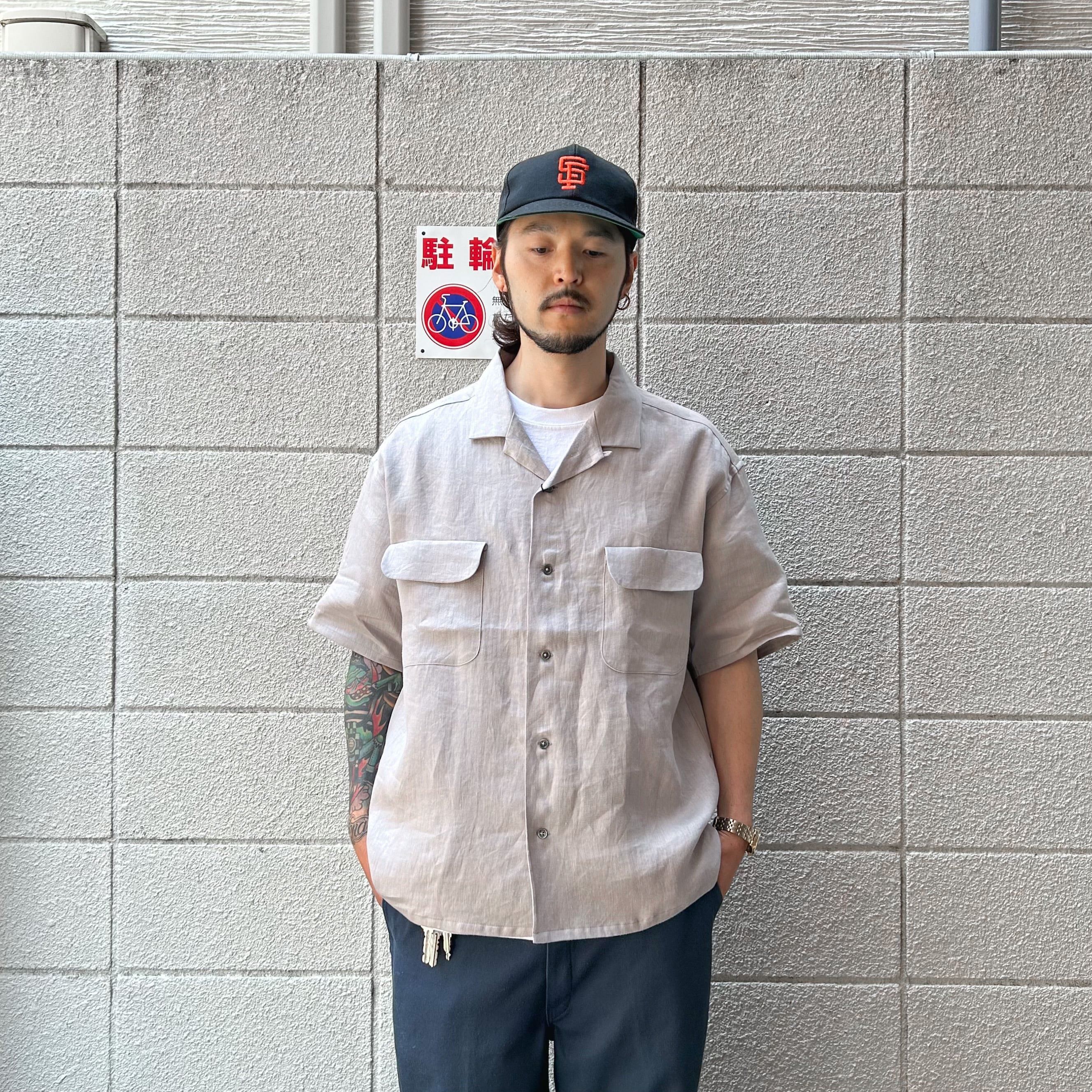Nigel Cabourn Nigel Cabourn Linen Twill Open Collar Shirt