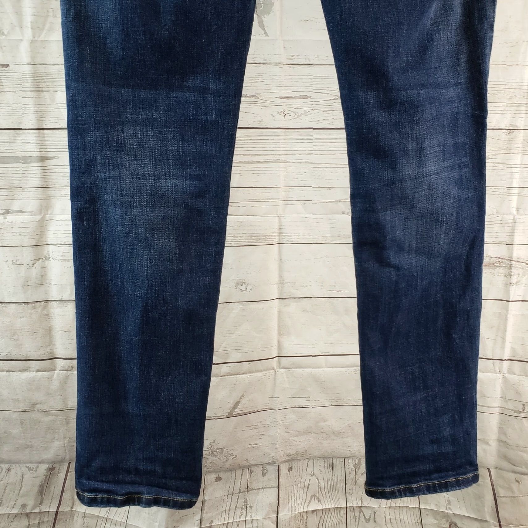 Vintage CAbi 5695 Womens Slim Boyfriend Jeans Sz 4 Blue Patchwork Low Rise Denim Giftless Size 27" / US 4 / IT 40 - 5 Thumbnail