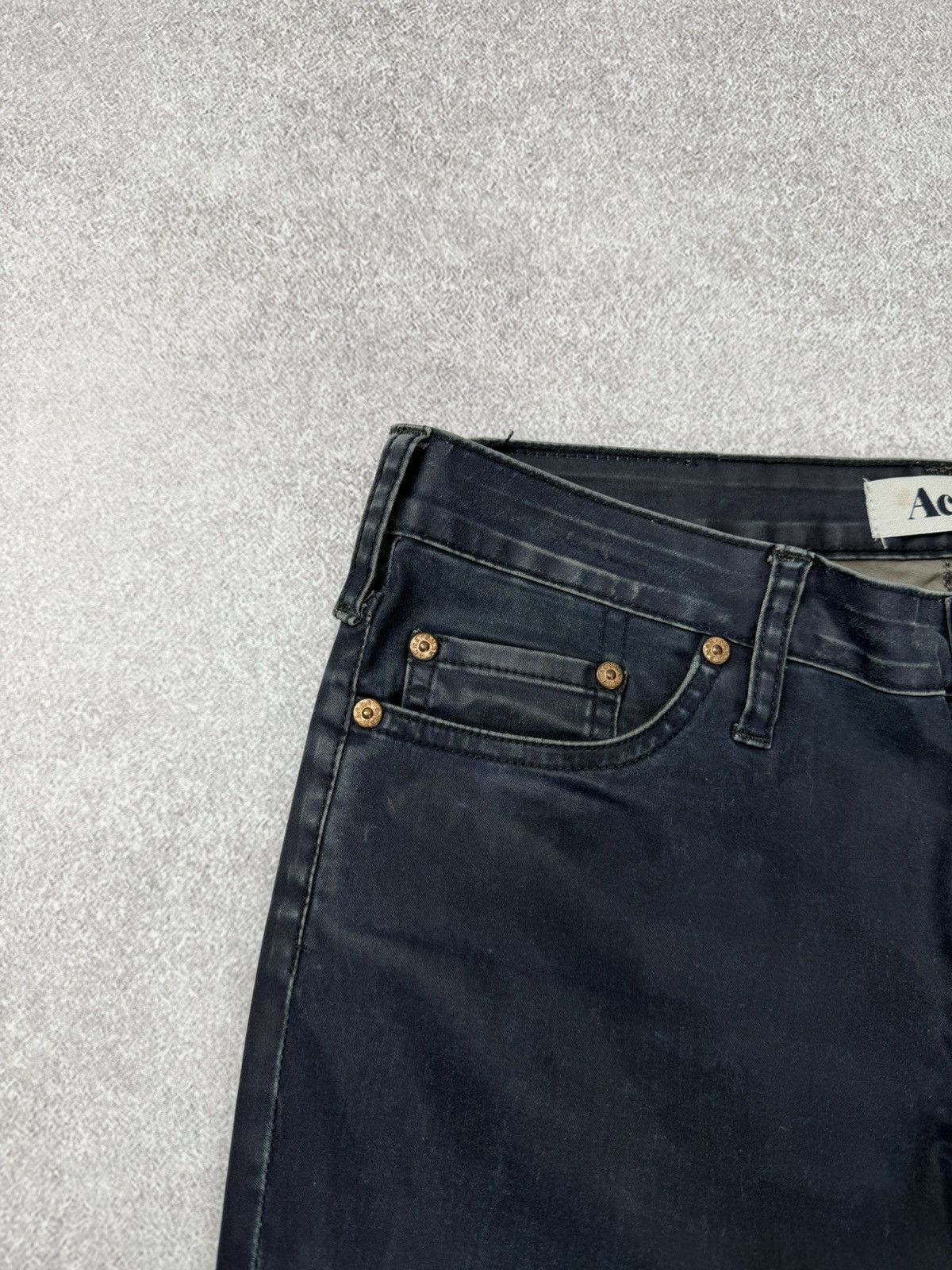Acne Studios Acne Kex Plant Navy Denim Pants Size 29x32 Size US 29 - 3 Thumbnail