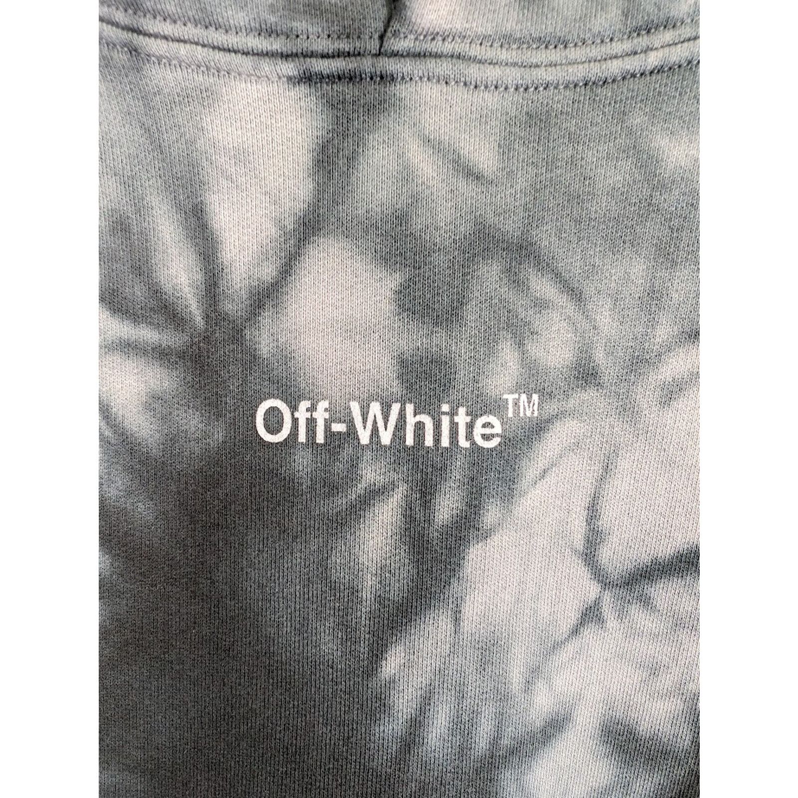 Off-White o1rshd1 Diag Arrow Tie Dye Skate Hoodie in Warm Grey Size US S / EU 44-46 / 1 - 6 Thumbnail