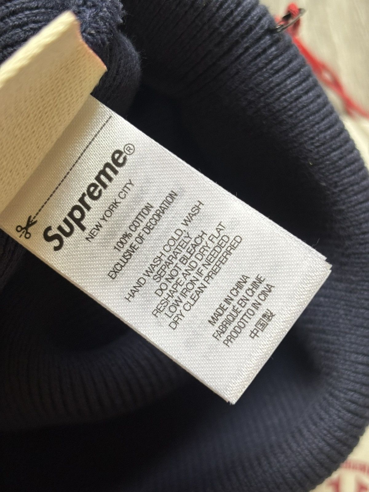 Supreme × True Religion Supreme True Religion Navy Beanie FW25 Size ONE SIZE - 5 Thumbnail