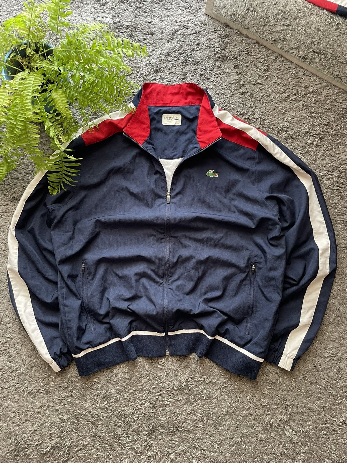 Lacoste × Vintage Lacoste Zip-Hoodie Streetwear Drip Logo Rare Size US XL / EU 56 / 4 - 9 Thumbnail