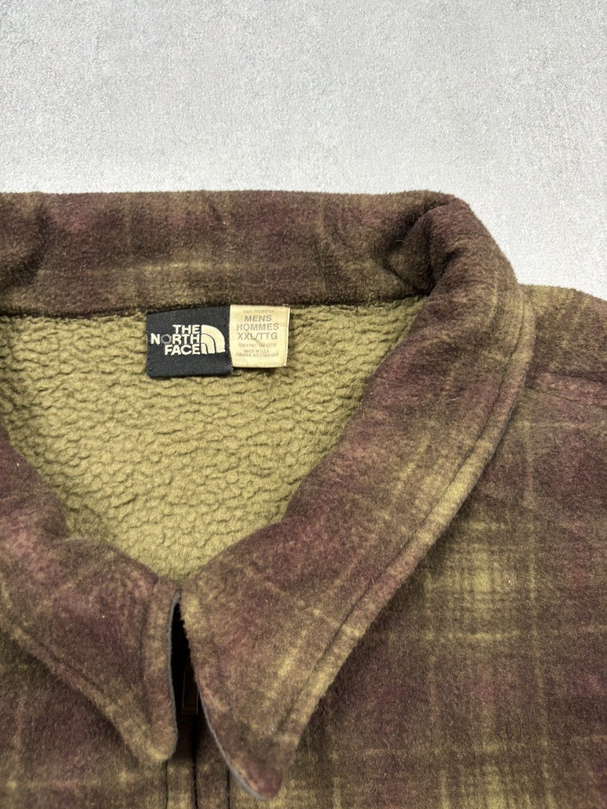 The North Face VTG 90s The North Face Plaid Fleece Lined Zip Up Overshirt Size US XXL / EU 58 / 5 - 11 Thumbnail