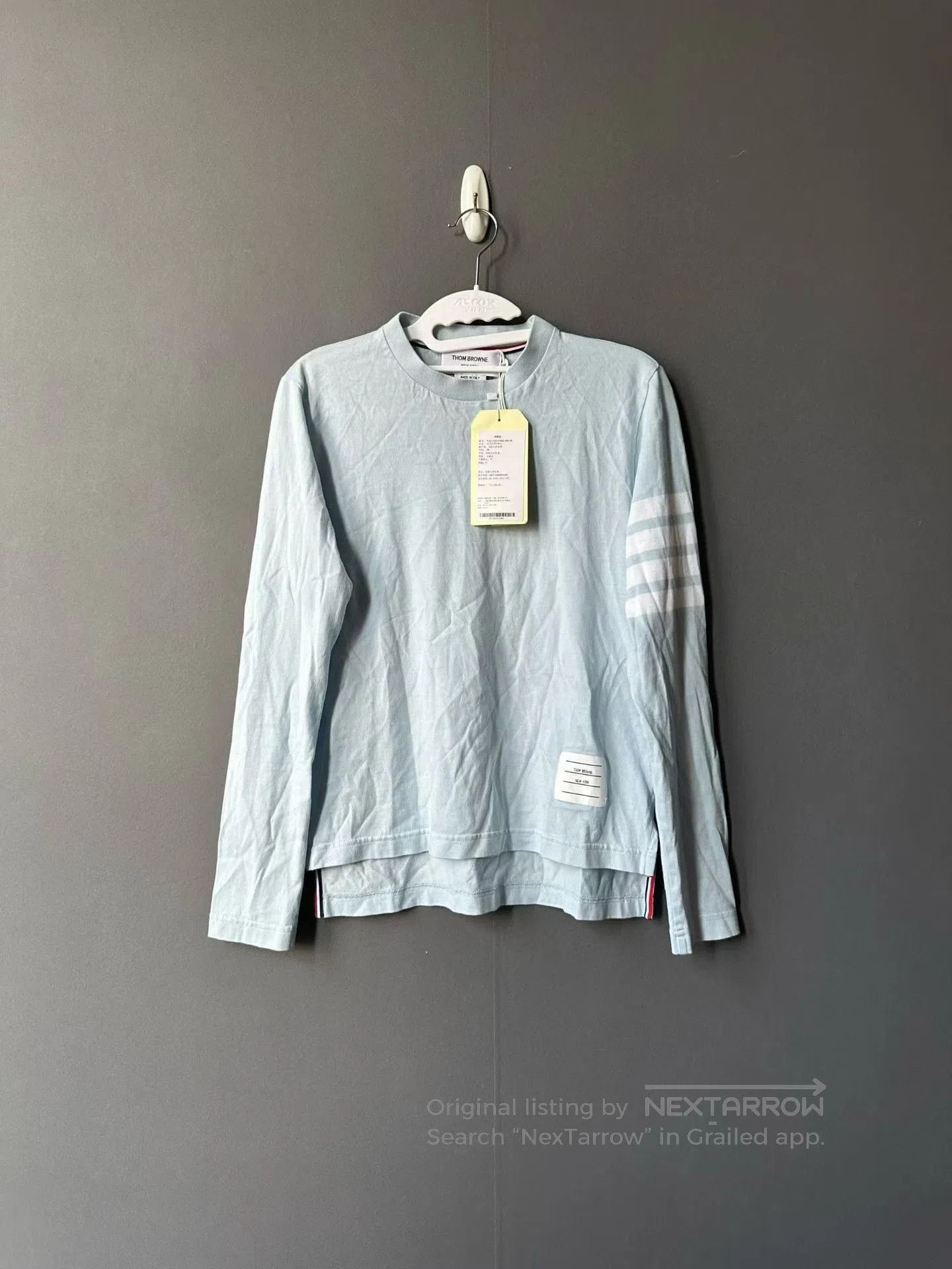 Thom Browne Thom Browne Blue Long-Sleeve Top. Size US M / EU 48-50 / 2 - 1 Thumbnail