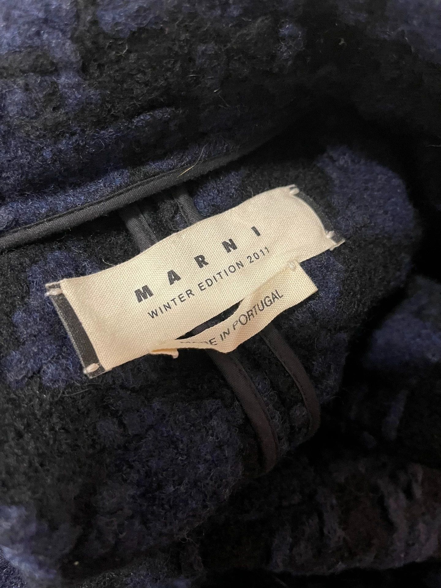Marni Marni wool coat IT40 navy black colorblock thick Size M / US 6-8 / IT 42-44 - 6 Thumbnail