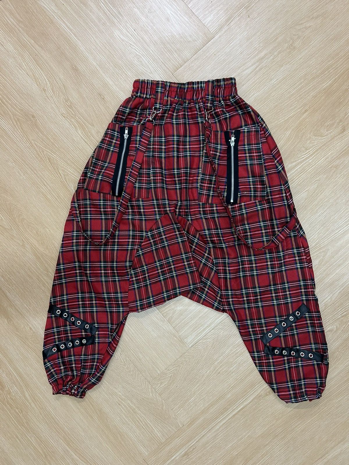 If Six Was Nine × Japanese Brand × Seditionaries ACDC RAG GOTHIC PUNK PANT MULTIZIP TARTAN Size US 31 - 1 Thumbnail