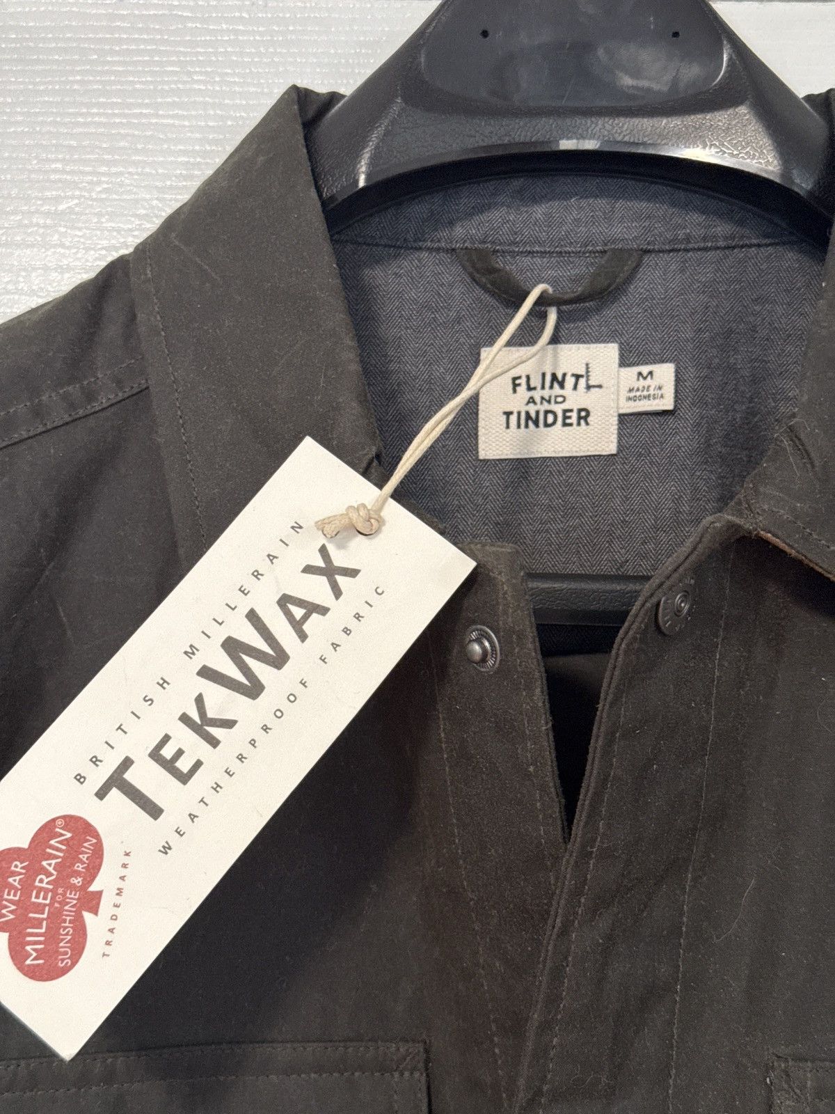Flint And Tinder Bighorn Waxed Shirt Jacket in Forest NWT Size US M / EU 48-50 / 2 - 3 Thumbnail