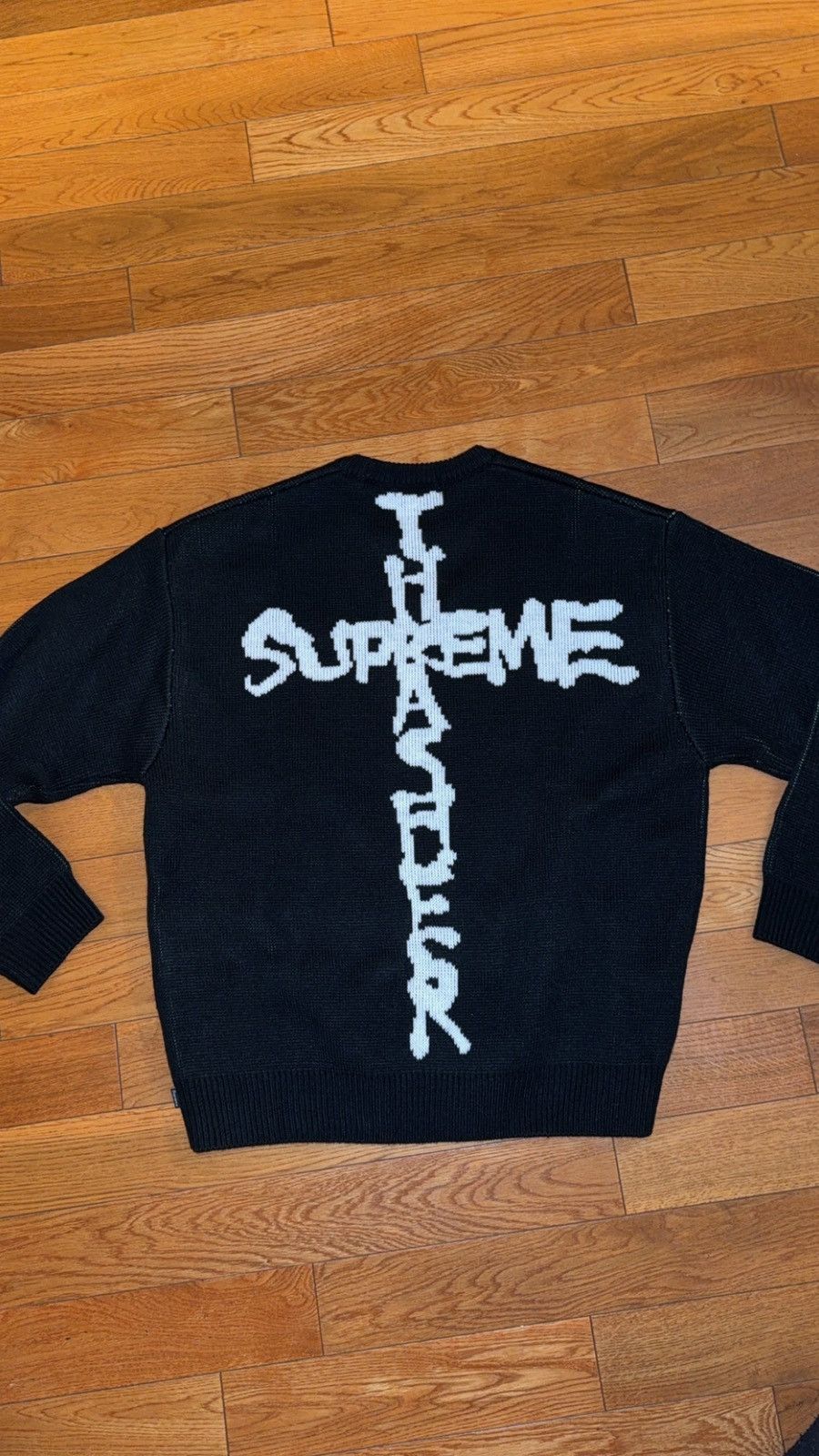 Supreme × Thrasher Supreme Thrasher Sweater 2024 Size Large Black