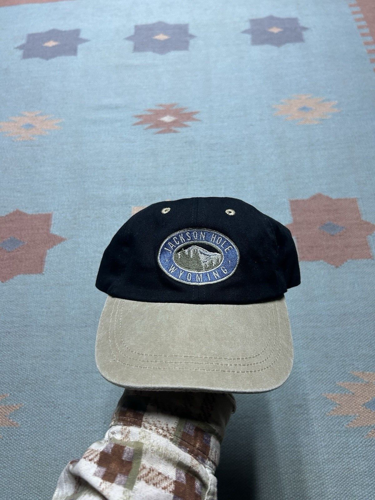 Vintage Vintage hat Jackson hole Wyoming embroidered mountain nature Size ONE SIZE - 2 Thumbnail