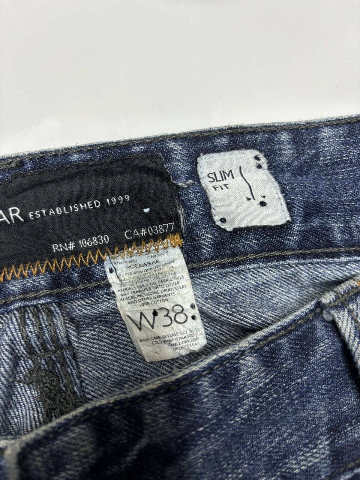 JNCO × Rocawear × Southpole VINTAGE ROCAWEAR BAGGY DISTRESSED DENIM JEANS Size US 40 / EU 56 - 10 Thumbnail