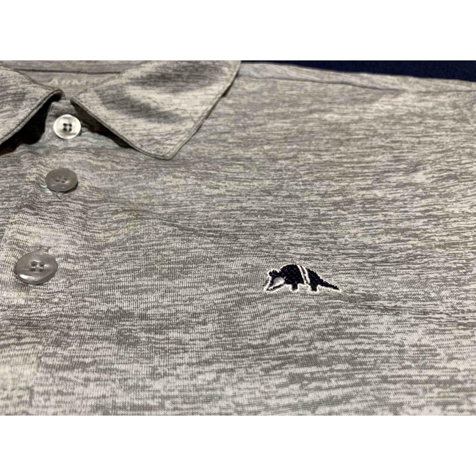 Vintage Armadilla Polo Shirt XL Gray 100% Polyester Size US XL / EU 56 / 4 - 4 Thumbnail