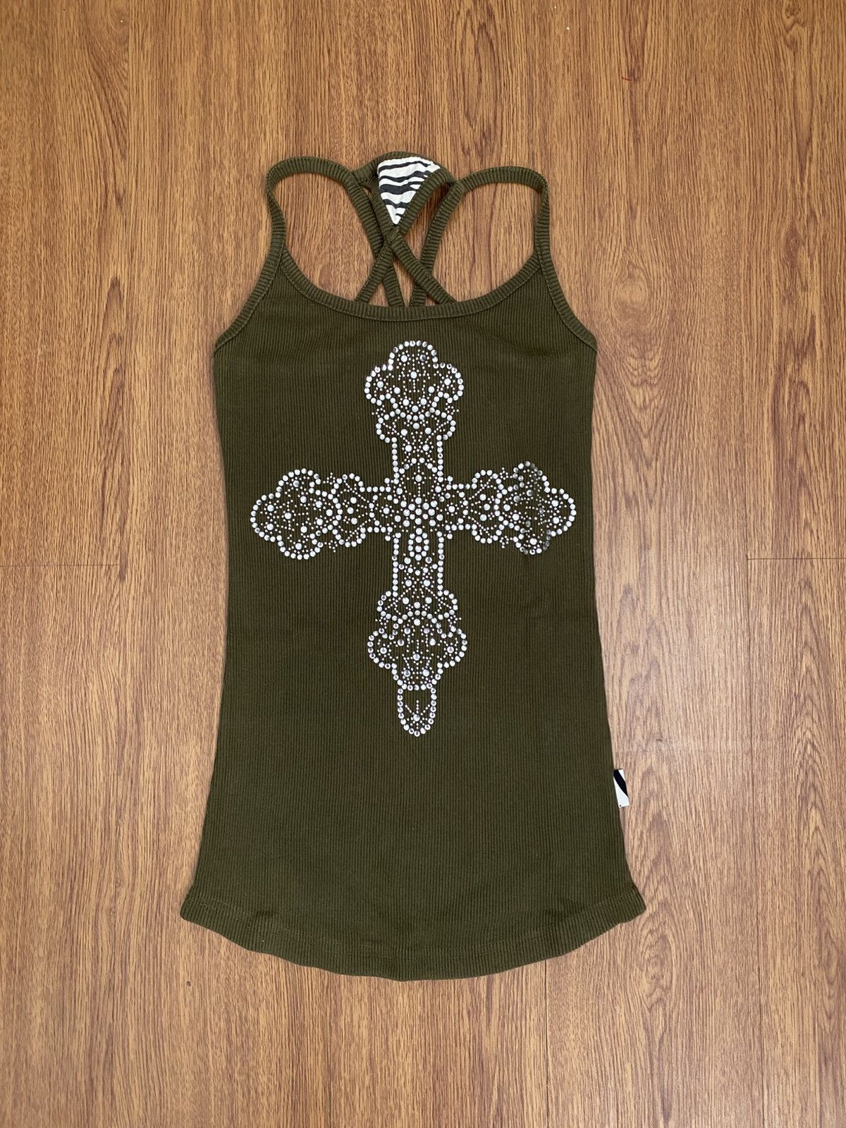 If Six Was Nine Cross crystal tank tops Size XS / US 0-2 / IT 36-38 - 1 Thumbnail