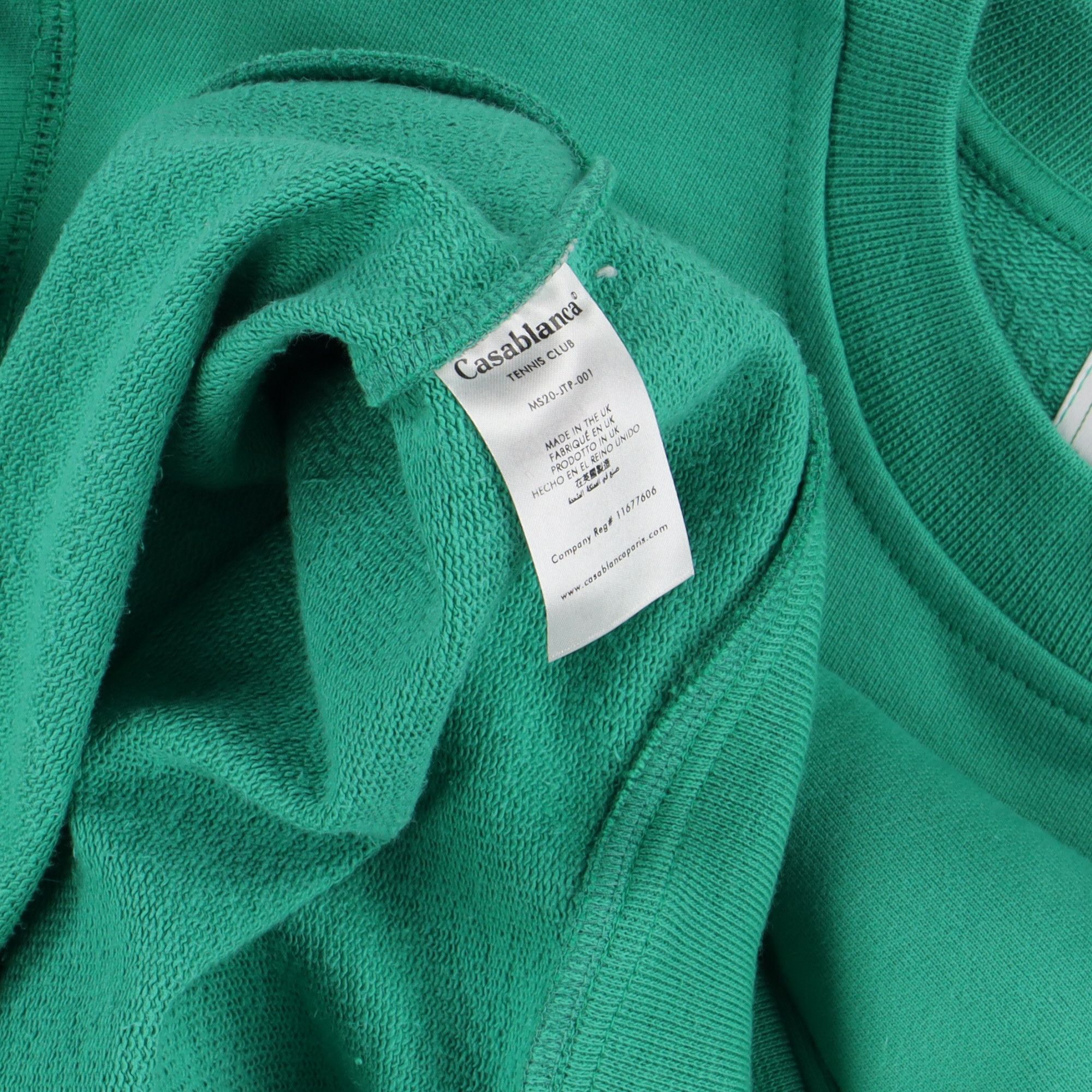 Casablanca Green Embroidered Orange Tennis Club Logo Sweatshirt Size US XS / EU 42 / 0 - 6 Thumbnail