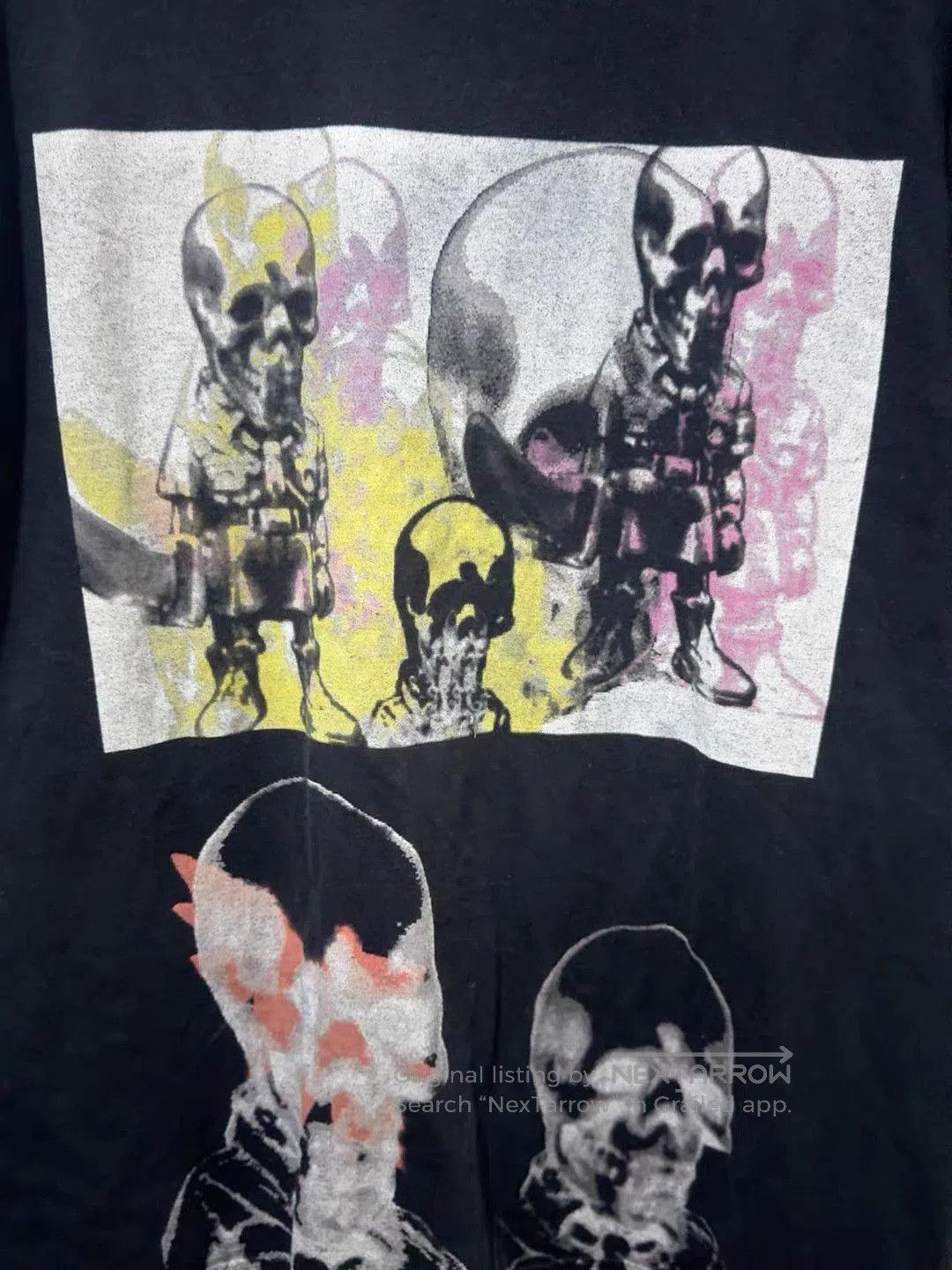 Chrome Hearts Black Skull Graphic Short Sleeve T-Shirt. Size US XL / EU 56 / 4 - 4 Thumbnail