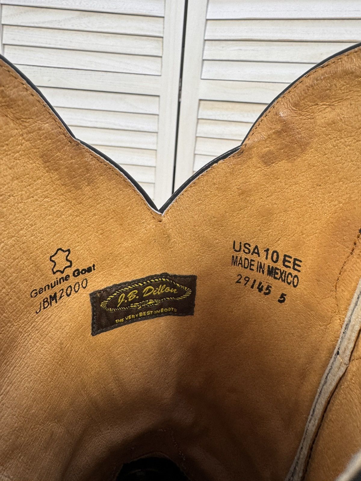 Other Vintage J.S. Dillon Men’s Cowboy Boots Black Leather USA 10 Size US 10 / EU 43 - 13 Thumbnail