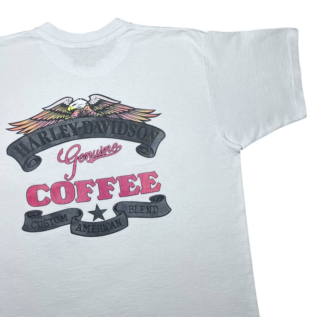 Harley Davidson 93 Harley Davidson Genuine Coffee Custom American Blend Tee Size US XL / EU 56 / 4 - 6 Thumbnail
